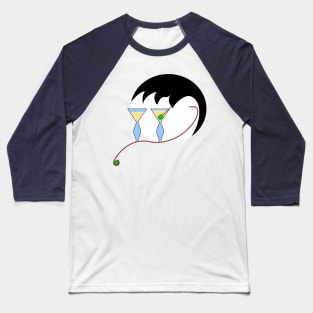 Cocktail Face Baseball T-Shirt